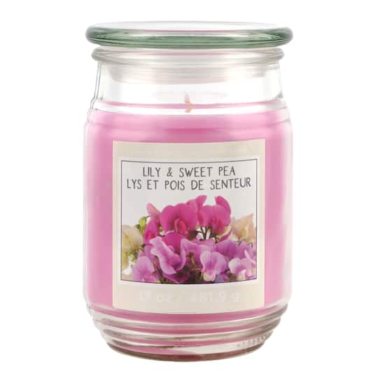 Lily & Sweet Pea Scented Jar Candle by Ashland®